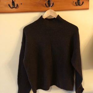 H&M Brown Mock Neck Sweater